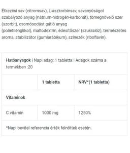Biotechusa - Vitamin C - 20 Effervescent Tabs