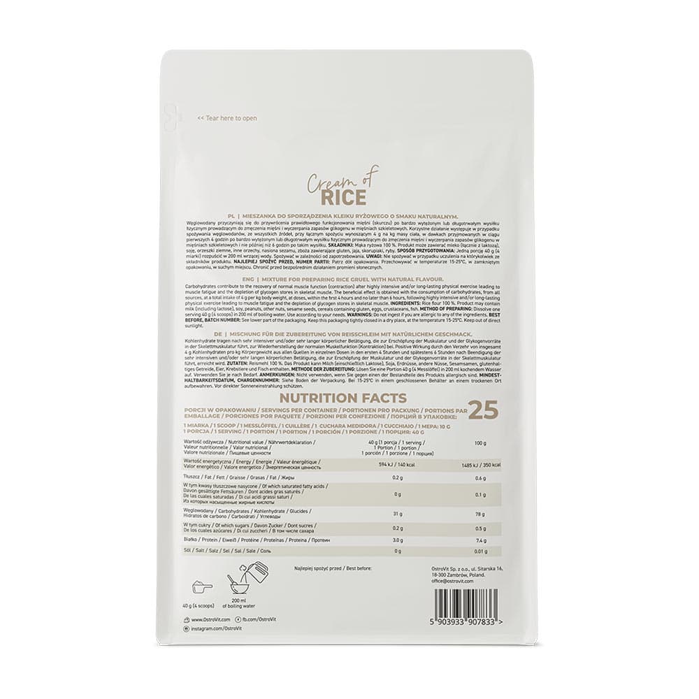 OstroVit - Risgrötspulver - Naturell, 1000 g, kort datum 2026-12-30