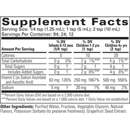 Child Life - Liquid Vitamin C, Natural Orange - 118ml