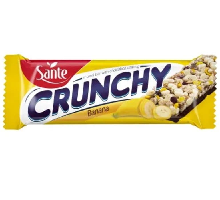Sante - Baton Crunchy Bananowy w Czekoladzie 40g