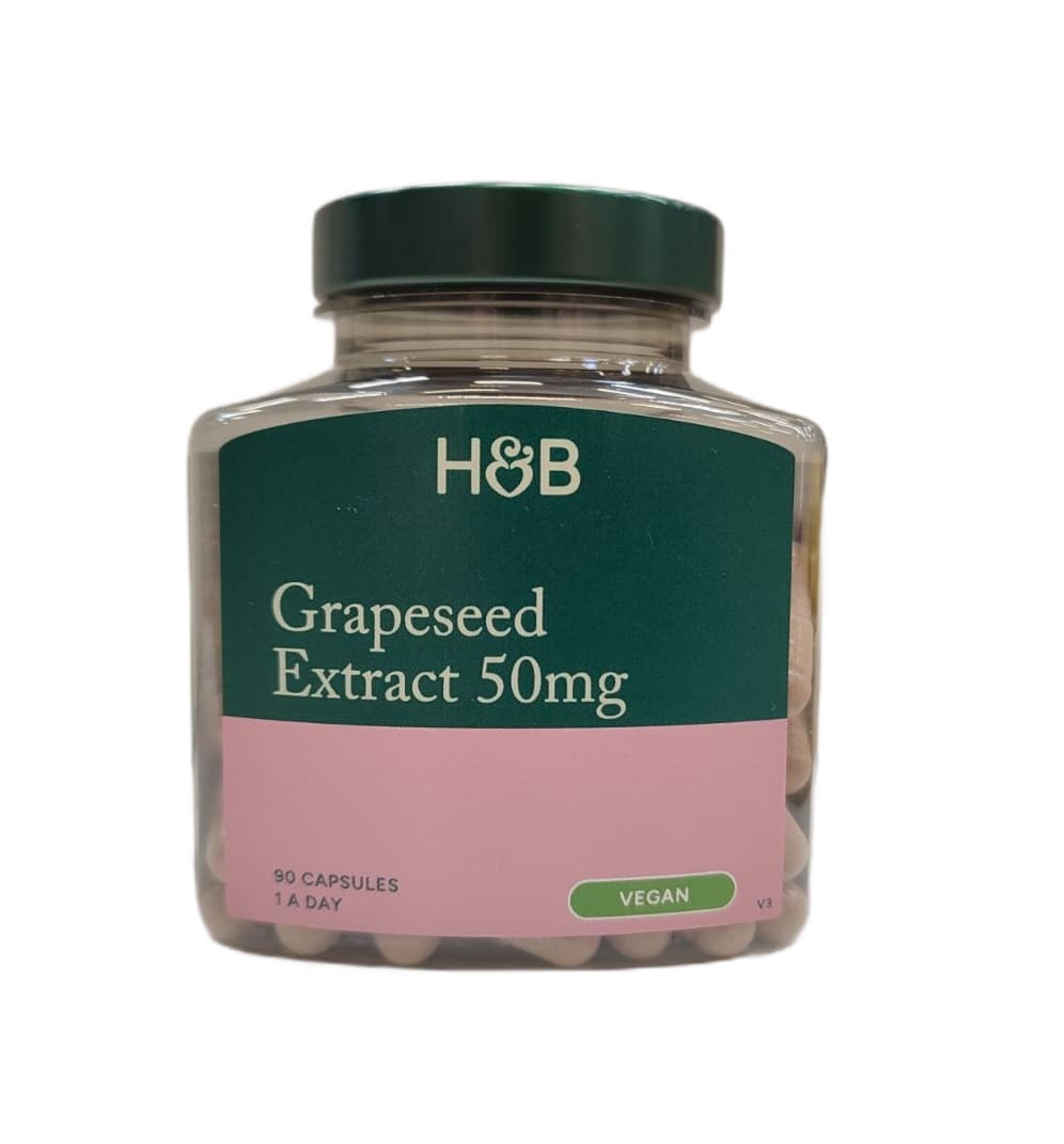 Holland & Barrett - Grapeseed Extract - 90 Caps – Holland & Barrett förpackning