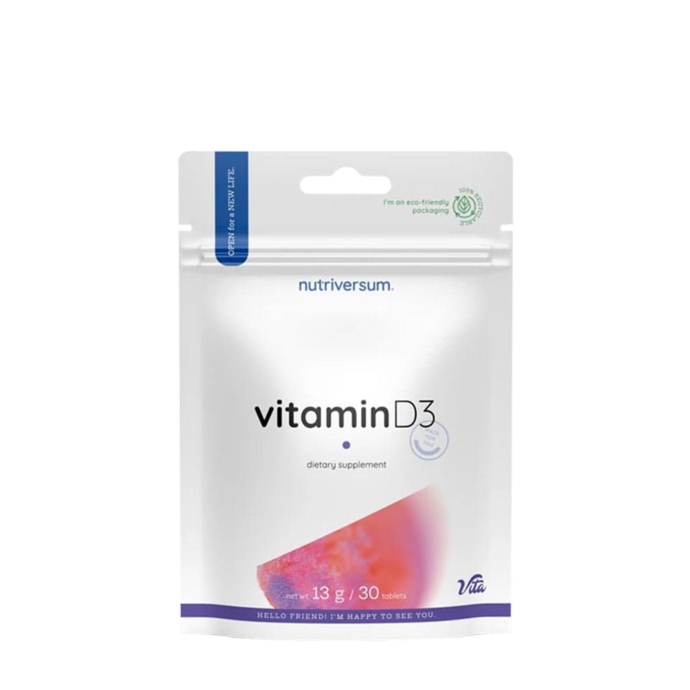 Nutriversum - Vitamin D3 - 30 Tabs – Nutriversum förpackning