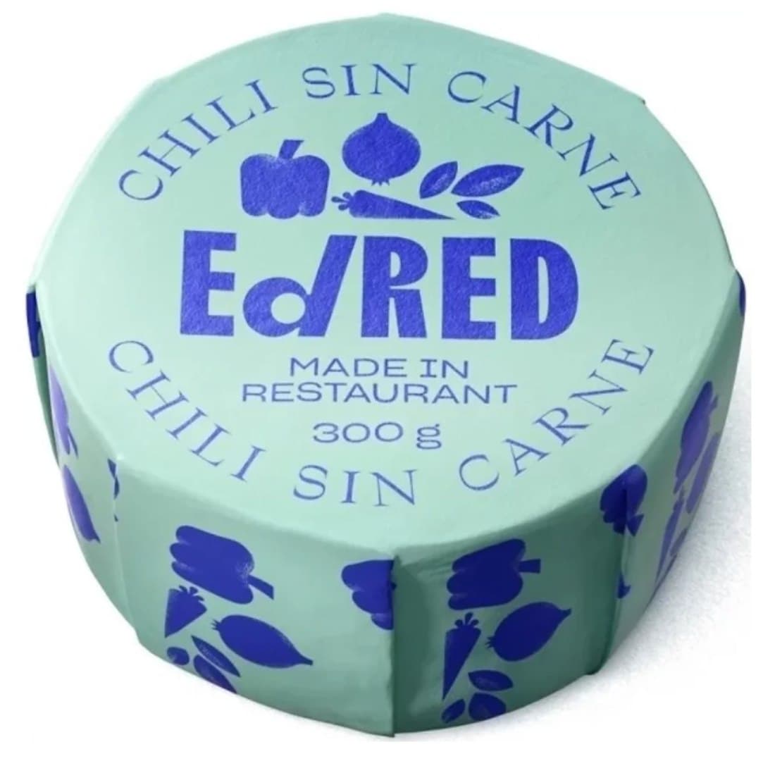 Ed/RED - Chili Sin Carne 300 g – Ed/RED förpackning