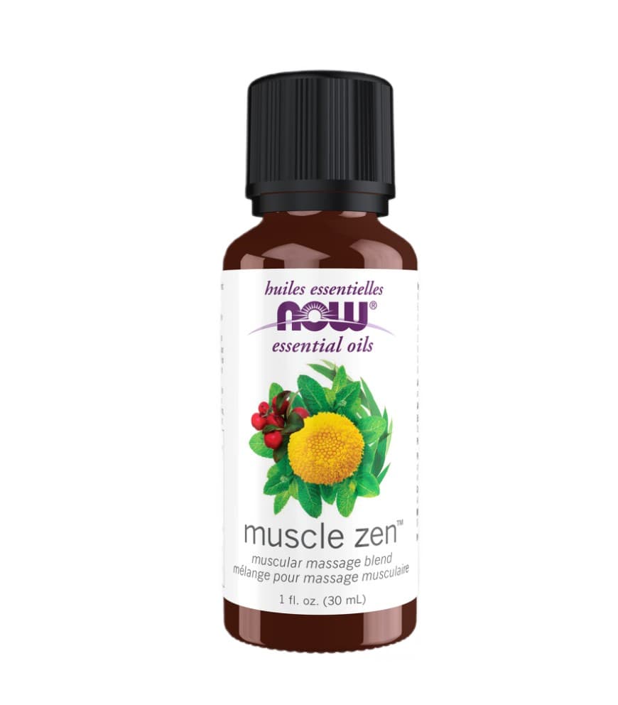 NOW Foods - Essential Oil, Muscle Zen - 30 ml. – NOW Foods förpackning