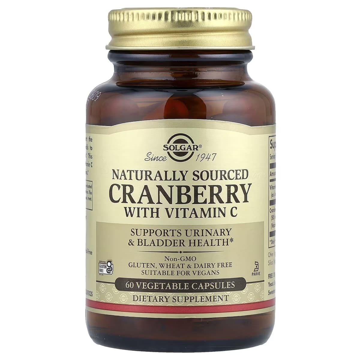 Solgar - Cranberry With Vitamin C - 60 Caps