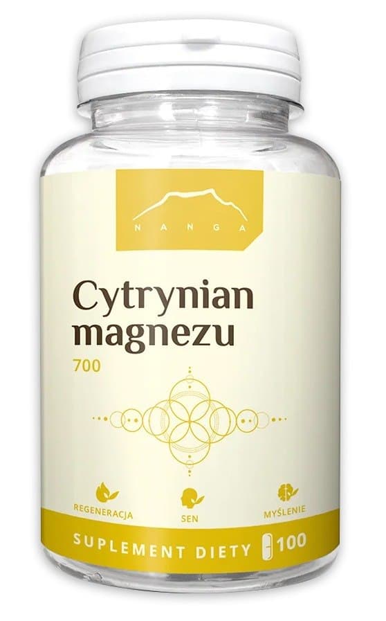 NANGA - Magnesium Citrate - 100 Caps – NANGA förpackning