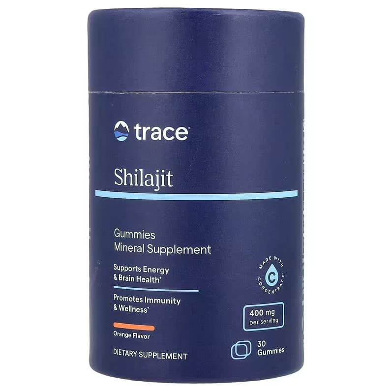 Trace Minerals - Shilajit Gummies, Orange - 30 Gummies – Trace Minerals förpackning