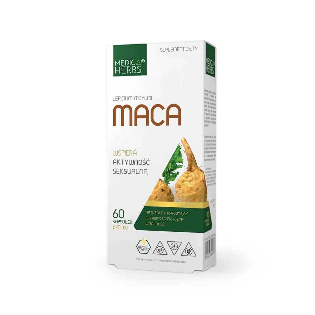 Medica Herbs - Maca - 60 Caps – Medica Herbs förpackning