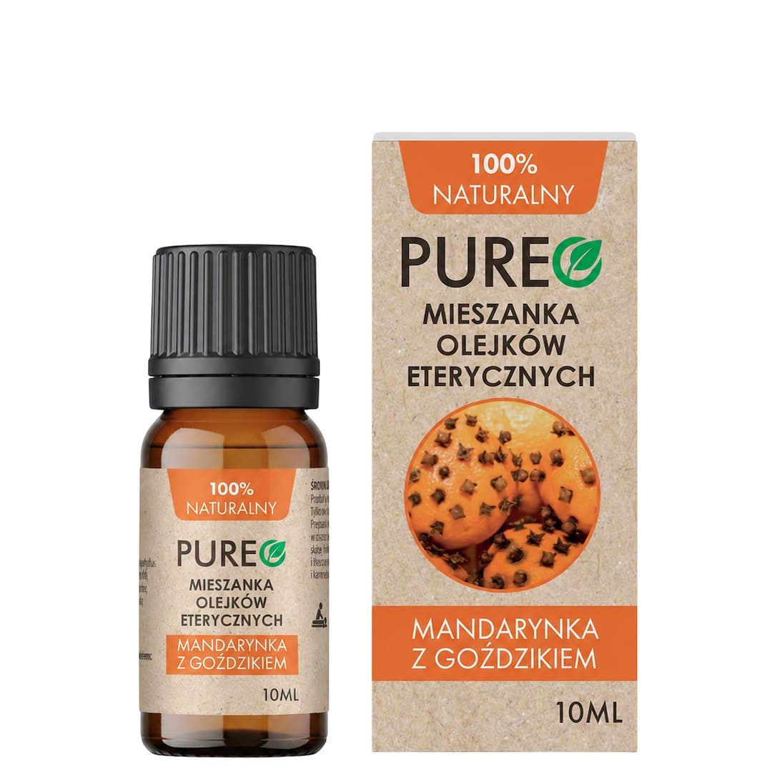 PUREO Mandarynka z goździkiem - mieszanka naturalnych olejków eterycznych 10 ml