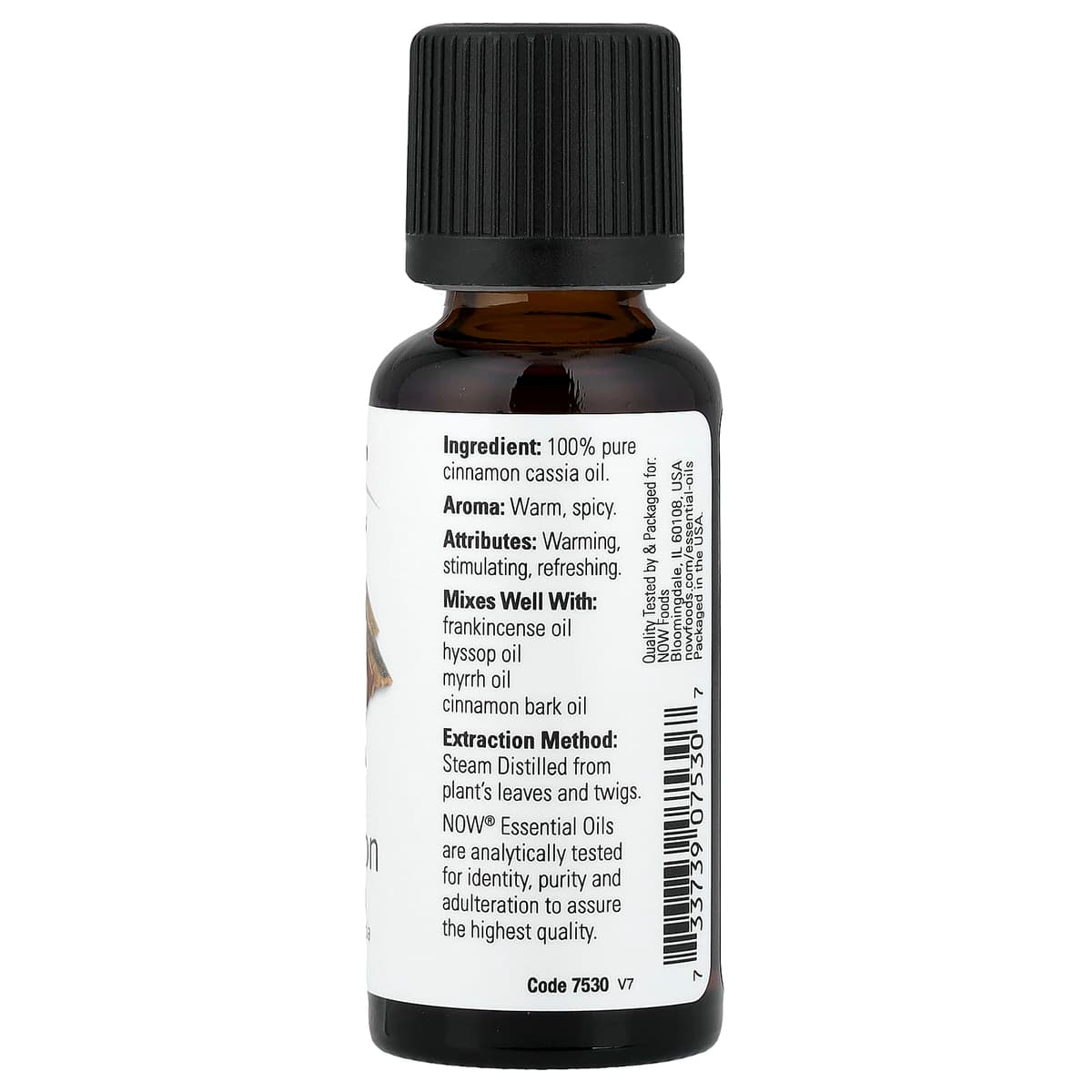 NOW Foods - Eteerinen öljy, Kaneli Cassia - 30ml.
