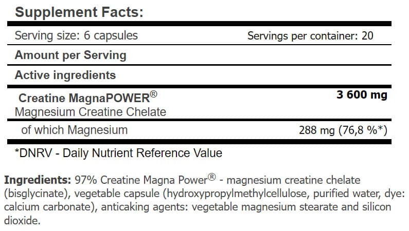 Amix - Creatine Magnapower - 120 Capsules