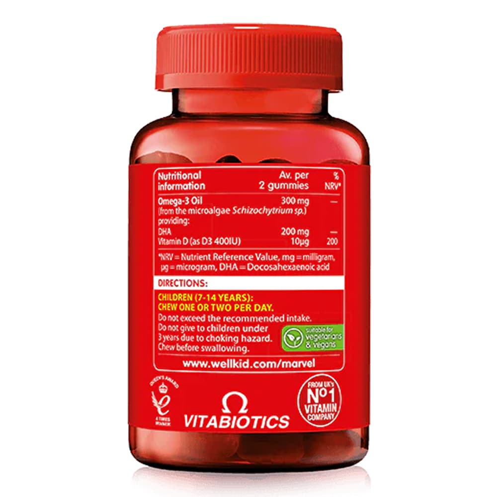 Vitabiotics - Wellkid Marvel Omega-3 - 50 tyggegummier