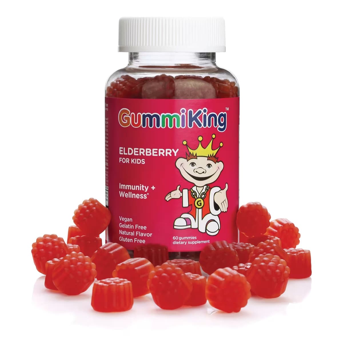 Gummiking - Elderberry For Kids - 60 Gummies