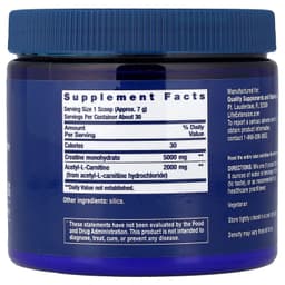 Life Extension - Creatine & Acetyl-L-Carnitine Energy Plus - 233g
