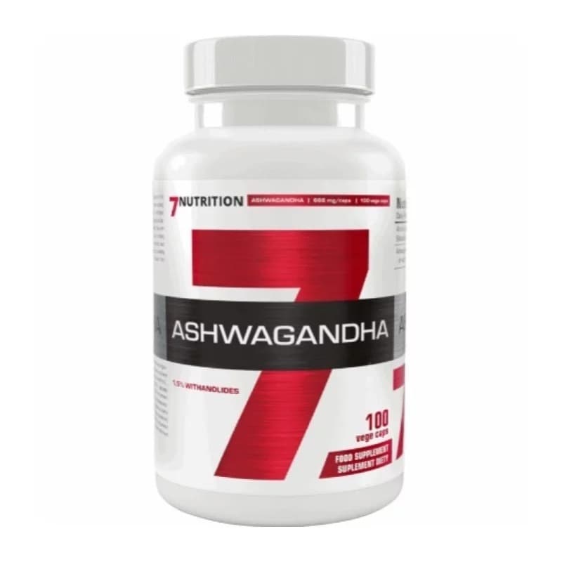 7 Nutrition - Ashwagandha - 100 caps – 7 Nutrition förpackning