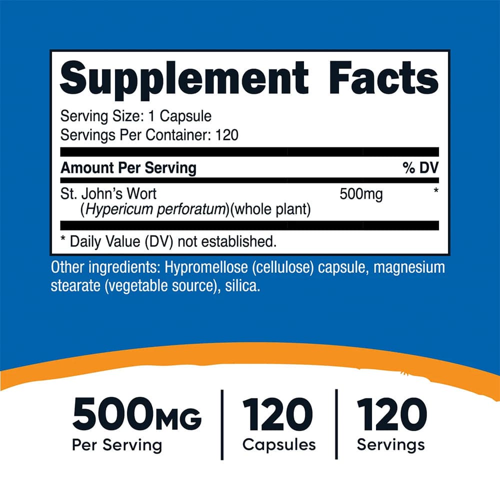 Nutricost - St. John'S Wort - 120 Caps