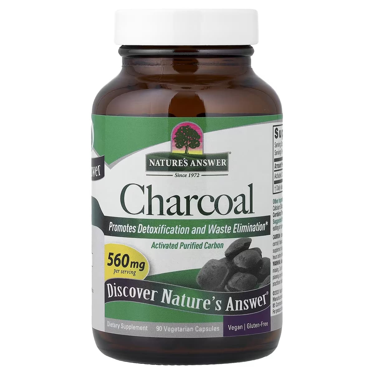 Nature's Answer - Charcoal - 90 Vcaps