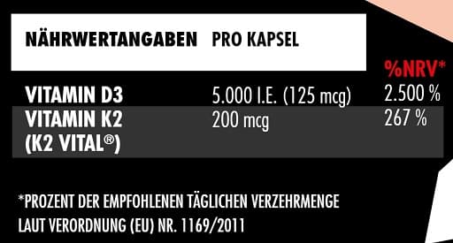 BIGZONE - D3- ja K2-vitamiini - 90 nestekapselia