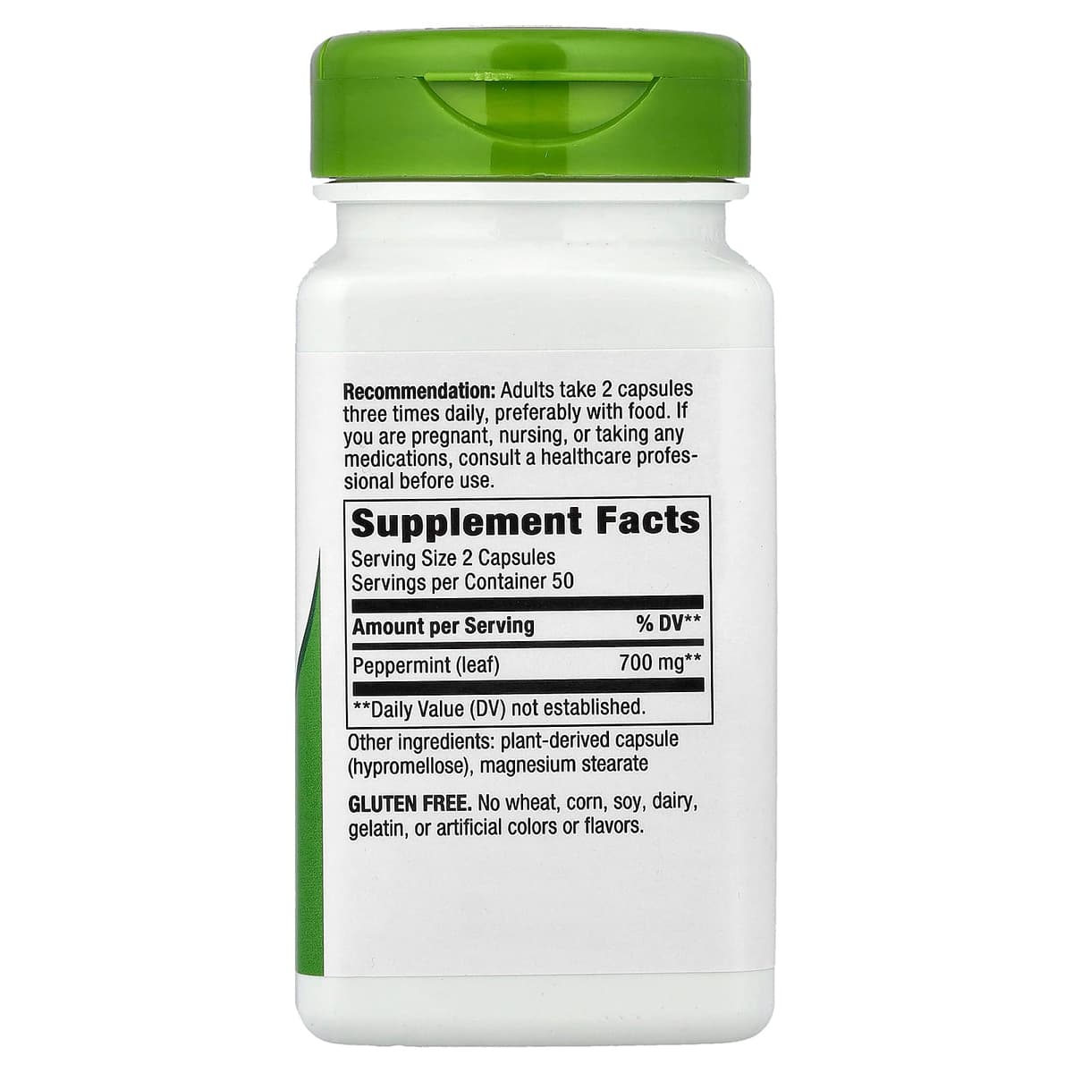 Nature'S Way - Peppermint Leaf - 100 Caps