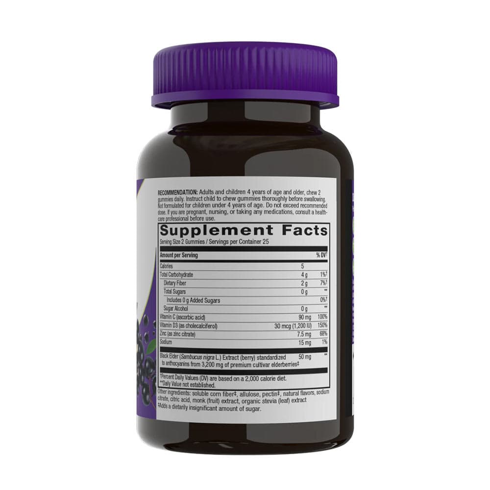 Nature's Way - Elderberry Zero Sugar Immune Gummy - 50 Gummies