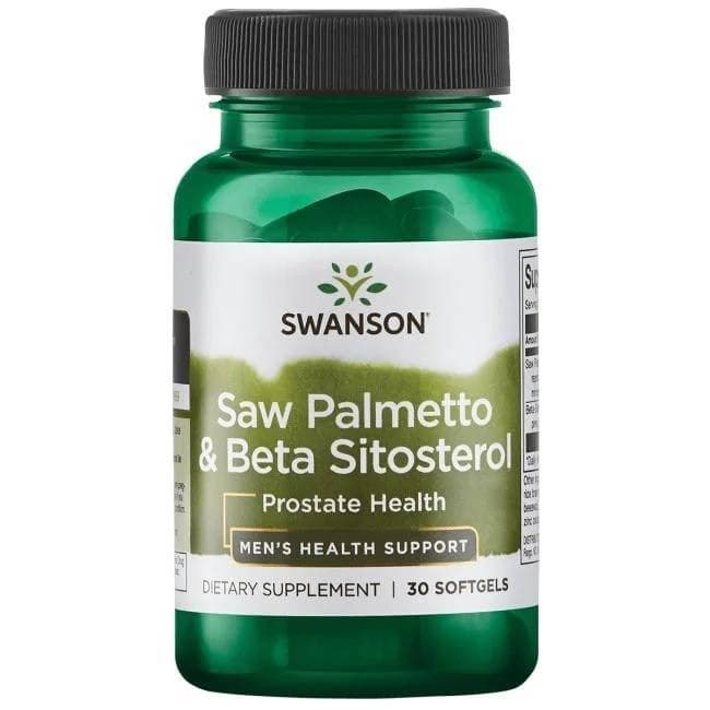 Swanson - Saw Palmetto & Beta Sitosterol - 30 Sgels – Swanson förpackning