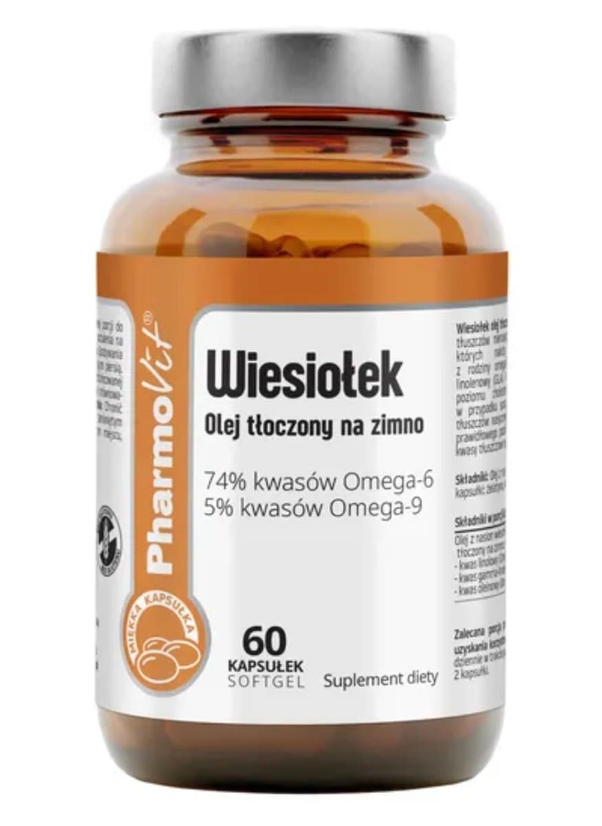 Pharmovit - Evening Primrose Oil Cold Pressed - 60 Caps – Pharmovit förpackning