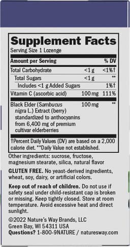 Nature's Way - Elderberry Lozenges - 30 Loz