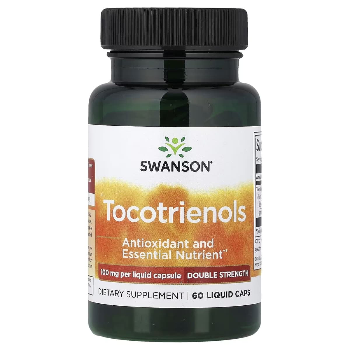 Swanson - Tocotrienoler, 100mg Dobbel styrke - 60 Flydende kapsler