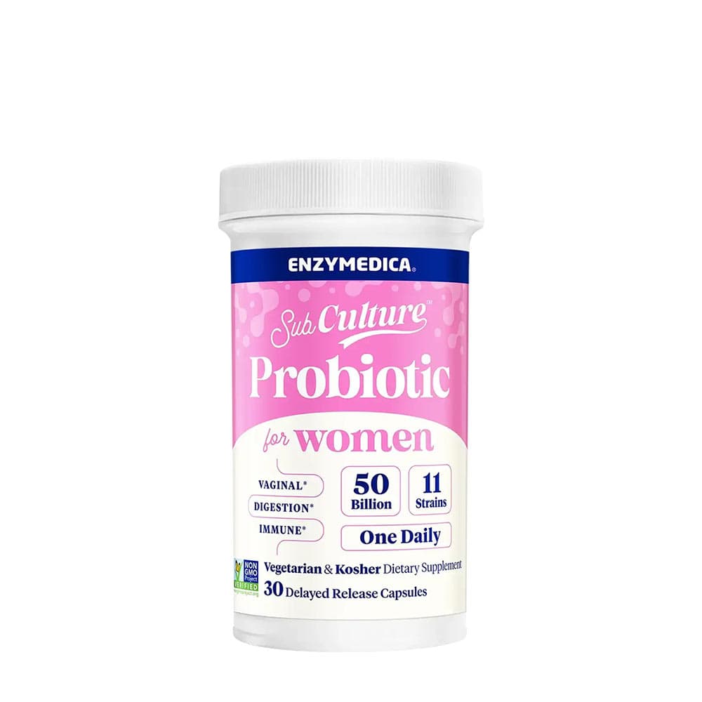 Enzymedica Subculture™ Probiotic For Women - 30 Caps – Enzymedica förpackning