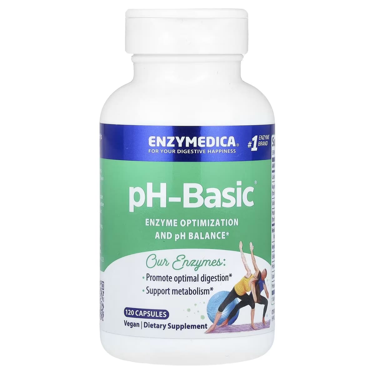 Enzymedica PH-Basic® - 120 kapsler
