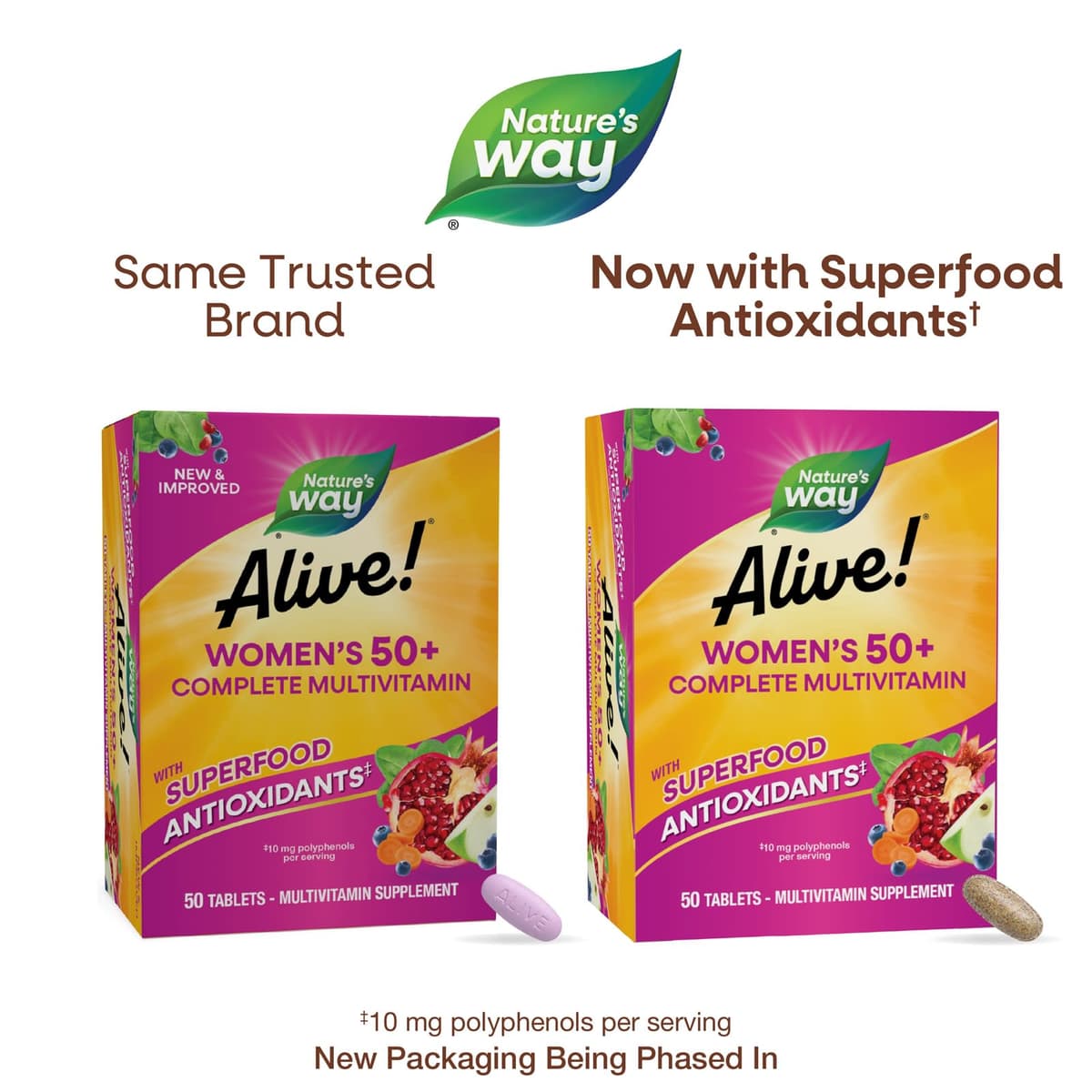 Nature's Way - Alive! Kvinders 50+ Kompleks Multivitamin