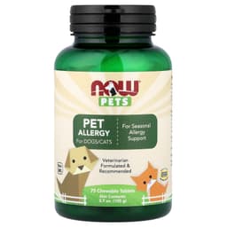 Now Foods - Pets, Pet Allergy - 75 Tabs