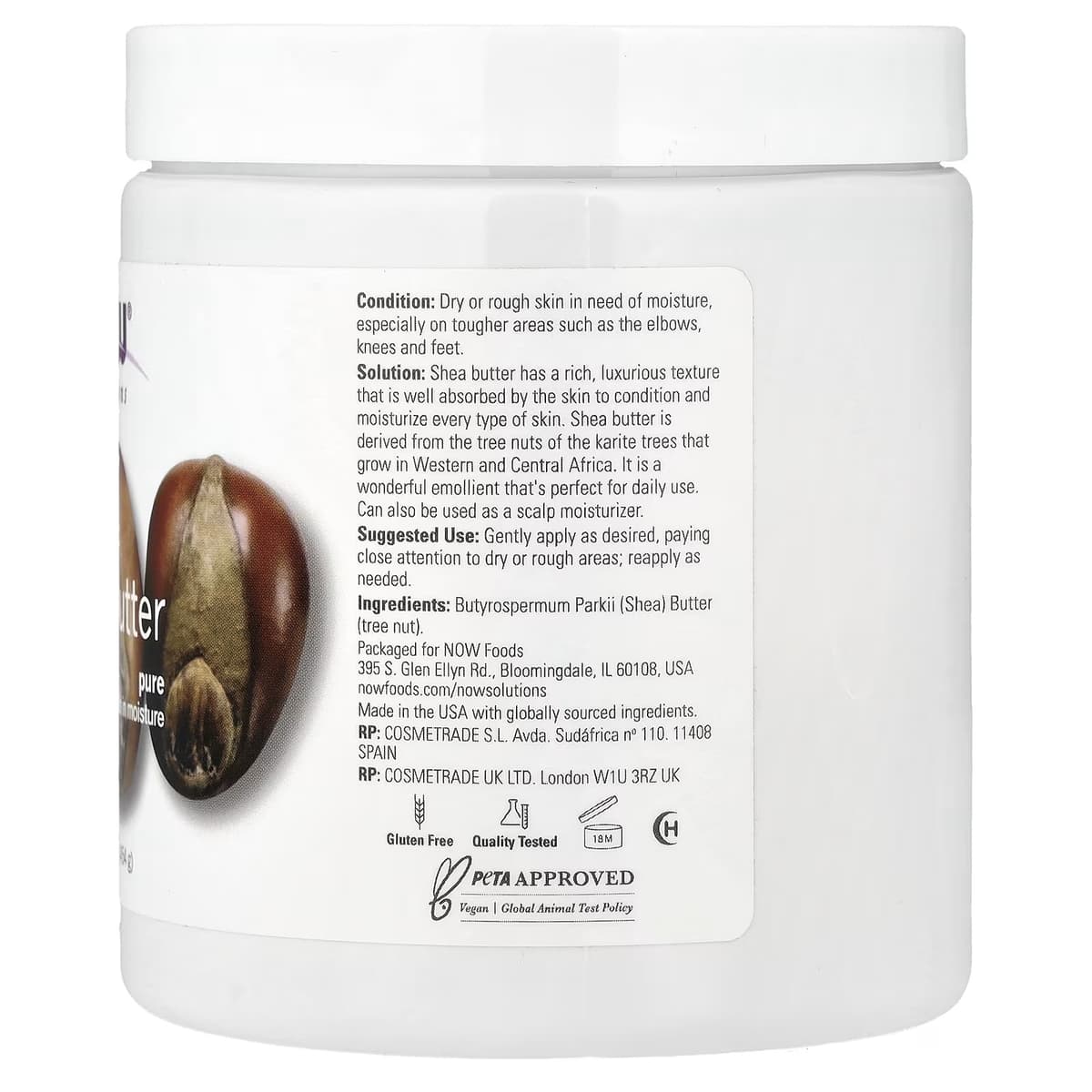 NOW Foods - Shea Butter - 454g