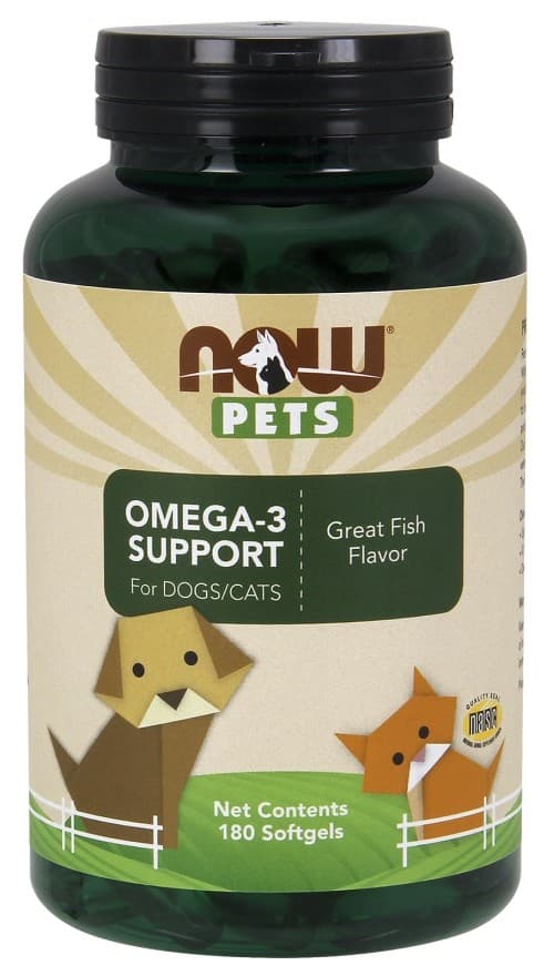 NOW Foods - Omega-3 Support For Pets - 180 Sgels – NOW Foods förpackning