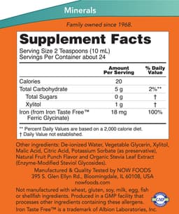 Now Foods - Liquid Iron - 237ml