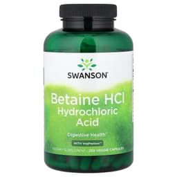Swanson - Betaine HCL Hydrochloric Acid - 250 Vcaps