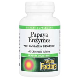 Natural Factors - Papaya Enzymes - 60 chewable tabs
