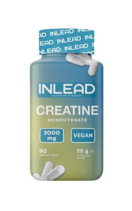 Inlead - Creatine Monohydrate Caps - Unflavoured - 90 caps – Inlead förpackning