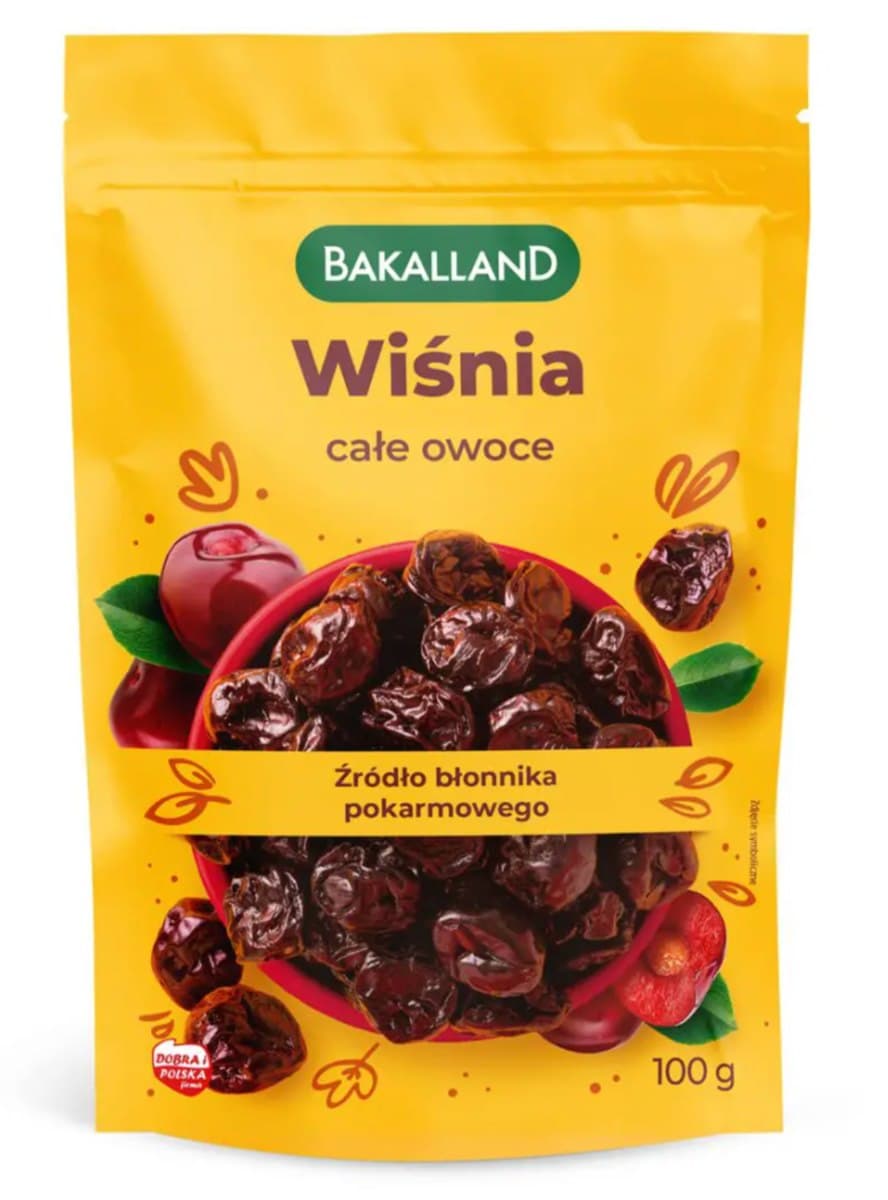 Bakalland - Whole Cherries - 100 g – Bakalland förpackning