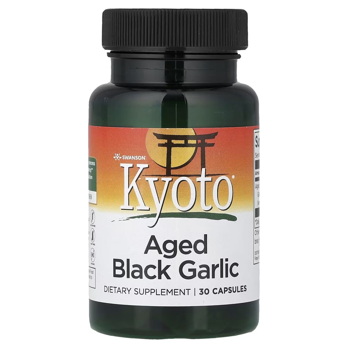 Swanson - Kyoto Aged Black Garlic - 30 Caps