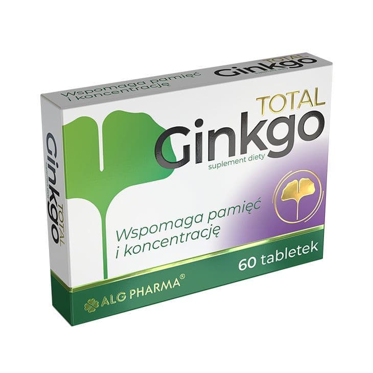 Alg Pharma - Total Ginkgo - 60 Tablets – Alg Pharma förpackning