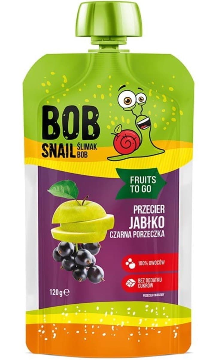 B.O.B SNAIL - Fruit Puree - 120g – B.O.B SNAIL förpackning