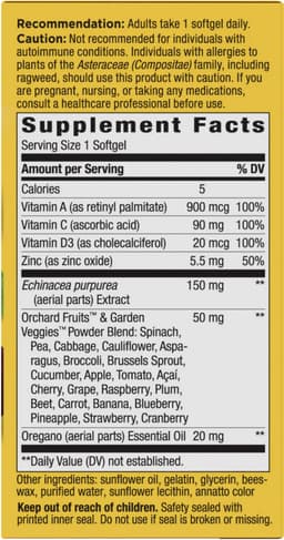 Nature's Way - Alive! Everyday Immune Health - 30 Sgels