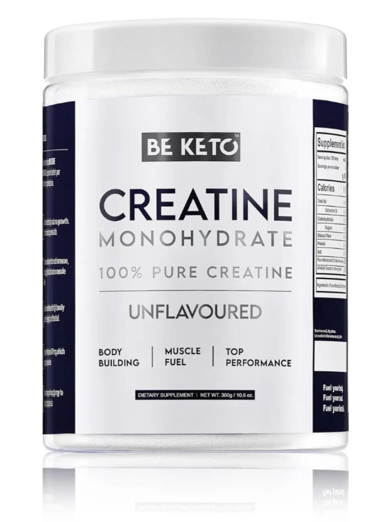 Be Keto - BeKeto Monohydrat Kreatyny 100% 300g – BE KETO förpackning