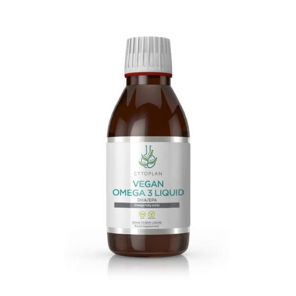 Cytoplan - Vegan Omega 3 Liquid - Lemon, 150ml – Cytoplan förpackning