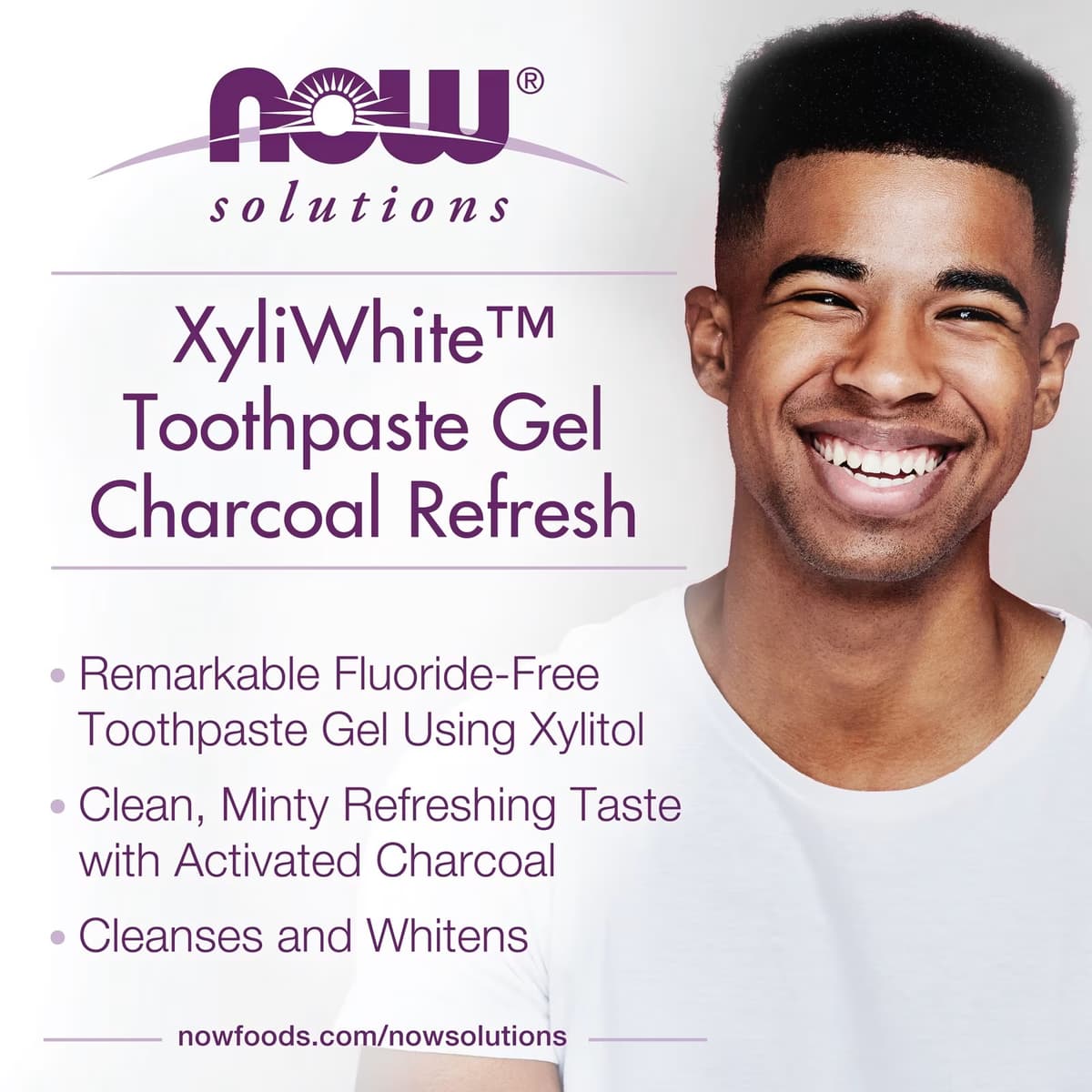 NOW Foods - Xyli·White Charcoal Refresh Toothpaste Gel - 181g
