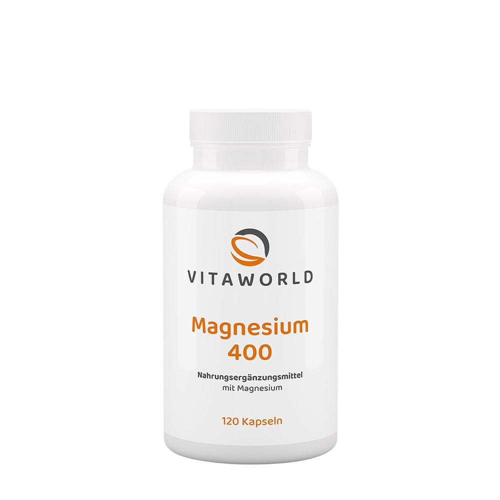 Vitaworld - Magnesium 400 - 120 Caps – Vitaworld förpackning