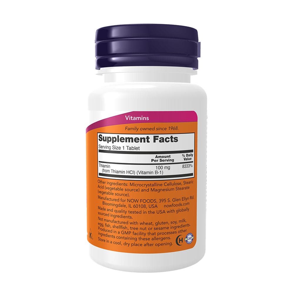 NOW Foods - Vitamin B-1 - 100 Tabs