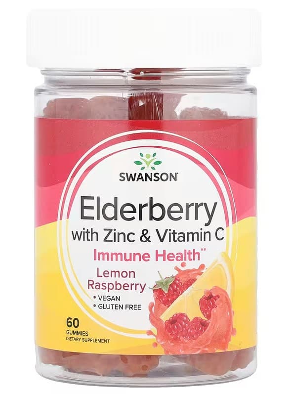 Swanson - Elderberry Gummies With Zinc & Vitamin C - 60 Gummies – Swanson