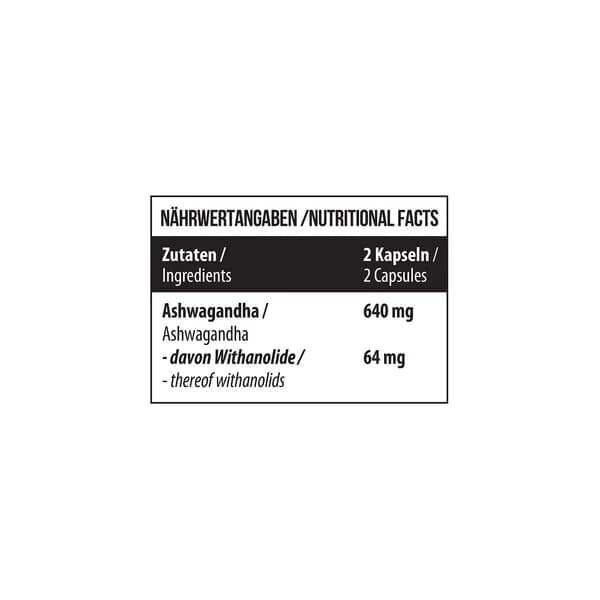 MST - Healthy Sport Nutrition Ashwagandha - 10 % withanolider, 120 kapslar